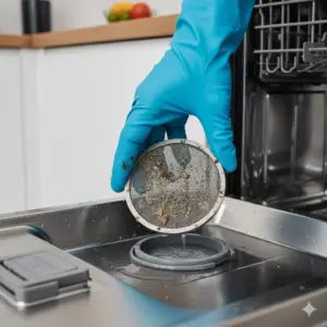 My Dishwasher Won’t Drain! 3 Simple Steps to Fix the “Dirty Puddle”